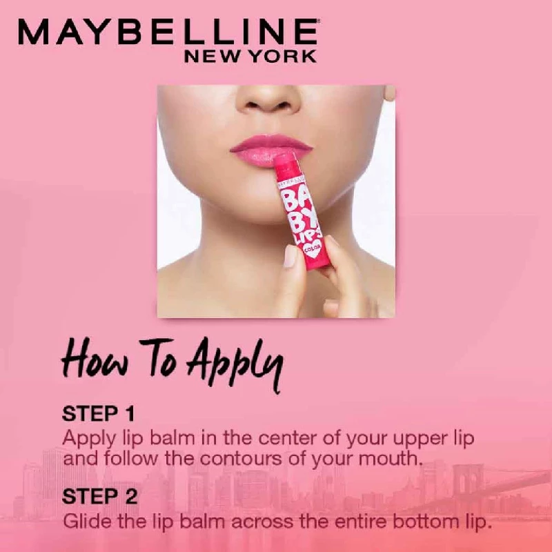 Maybelline New York Lip Balm With SPF Moisturises and Protects from the Sun, Baby Lips Pink Lolita & Cherry Kiss - Image 2