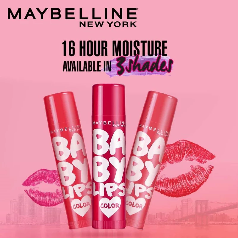 Maybelline New York Lip Balm With SPF Moisturises and Protects from the Sun, Baby Lips Pink Lolita & Cherry Kiss - Image 3