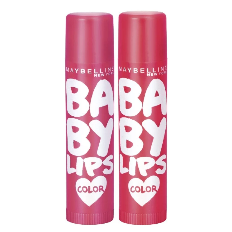 Maybelline New York Lip Balm, With Spf Moisturises And Protects From The Sun, Baby Lips Cherry Crush & Berry Crush