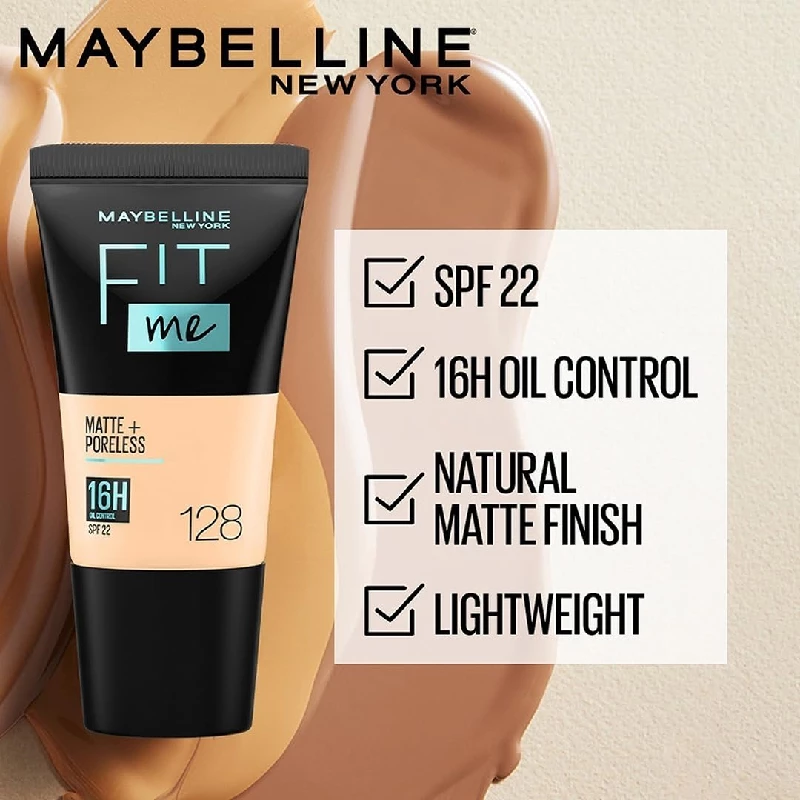 Maybelline New York Liquid Foundation, Matte & Poreless - Image 3