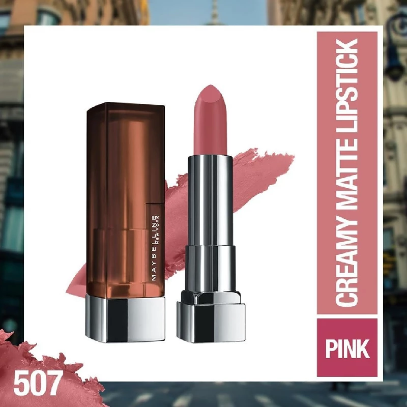 Maybelline New York Matte 507 Almond Pink Lipstick - Image 2