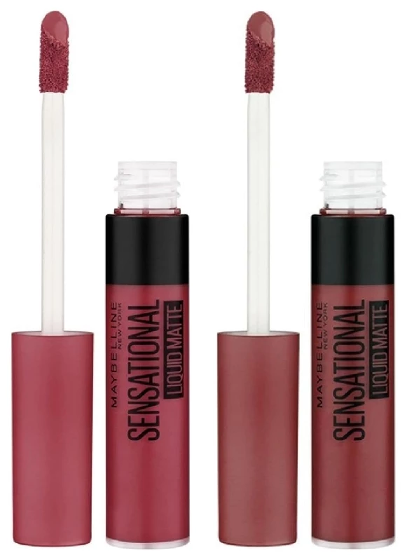 Maybelline New York Matte Finish 21 Nude Nuance & 24 Touch of Spice Non-Sticky Lipstick Maybelline New York Matte Finish 21 Nude Nuance & 24 Touch of Spice Non-Sticky Lipstick-Color-Combo of 2