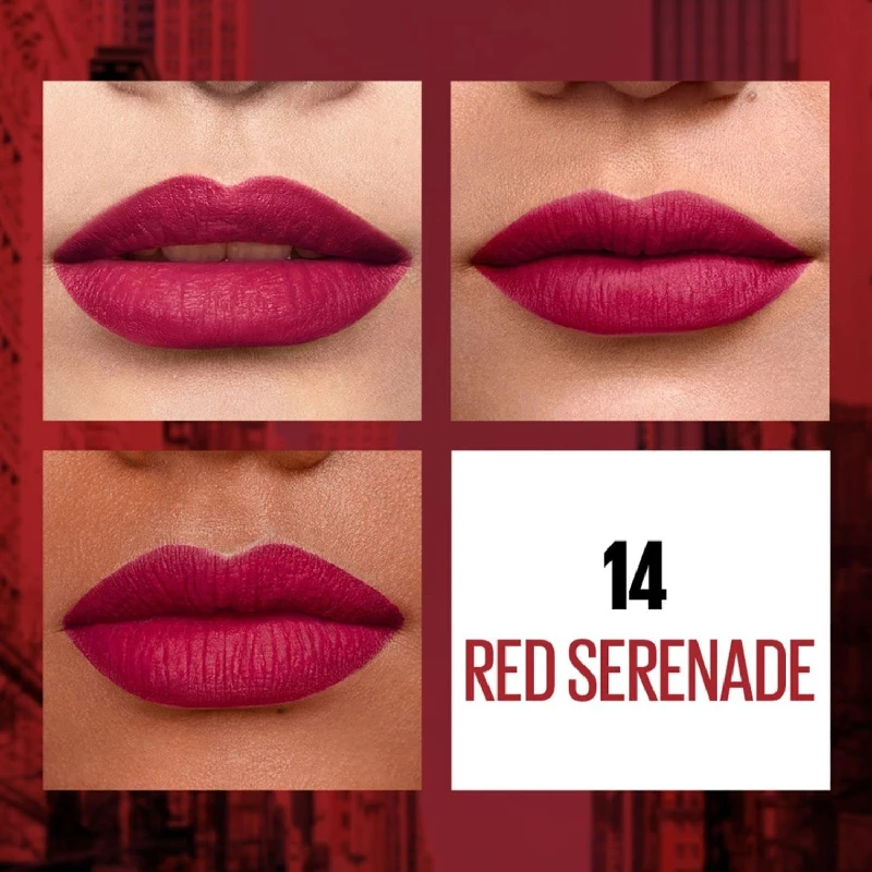 Maybelline New York Matte Finish, Non-Sticky Lipstick - Image 15