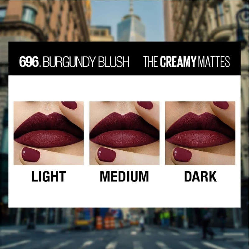 Maybelline New York ntense Colour 696 Burgundy Blush Lipstick - Image 4