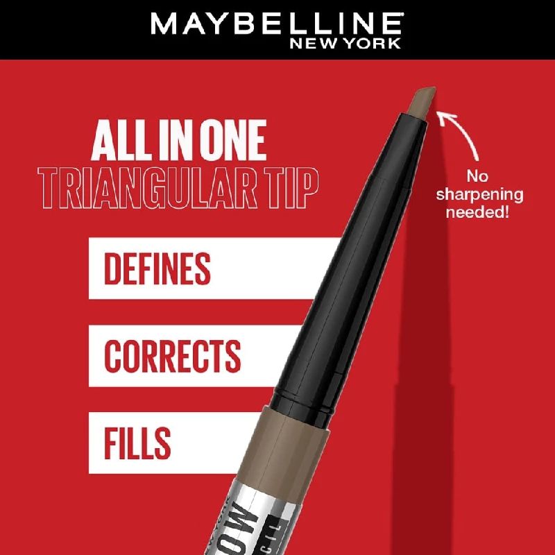 Maybelline Waterproof Eyebrow Pencil, With Precision Tip,Tattoo Brow Pencil ,Combo Pack - Image 3