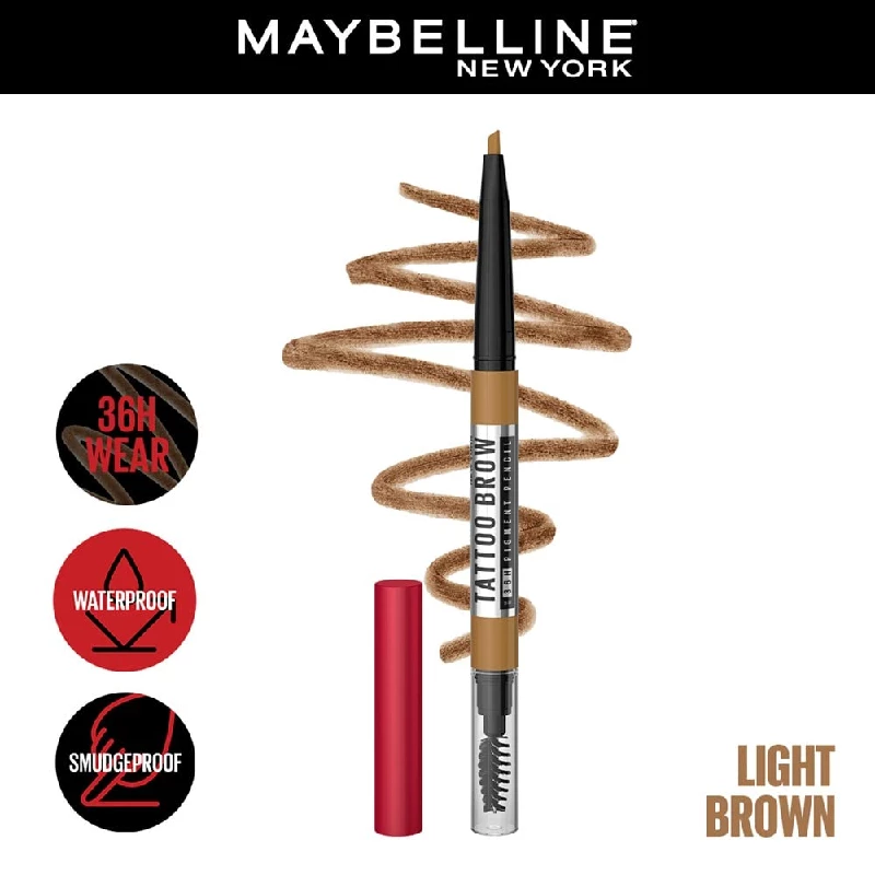 Maybelline Waterproof Eyebrow Pencil, With Precision Tip,Tattoo Brow Pencil - Image 2