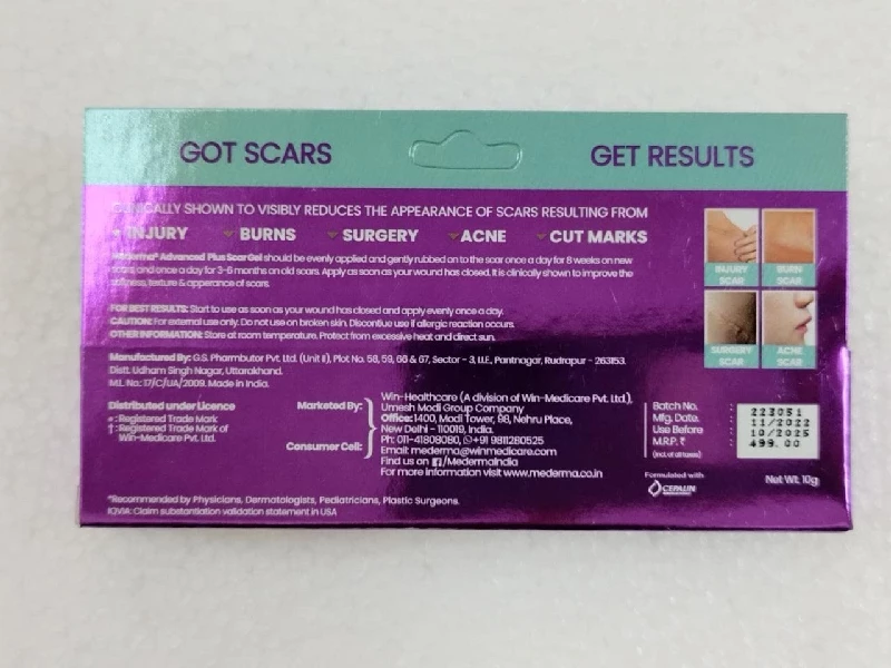 Mederma Advanced Plus Scar Gel-Purple - Image 3