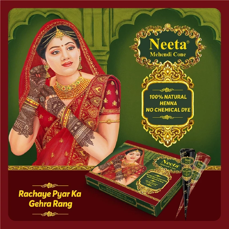 Mehandi Cone 12 Piece Mehendi Cone For Hand Designing - Image 3