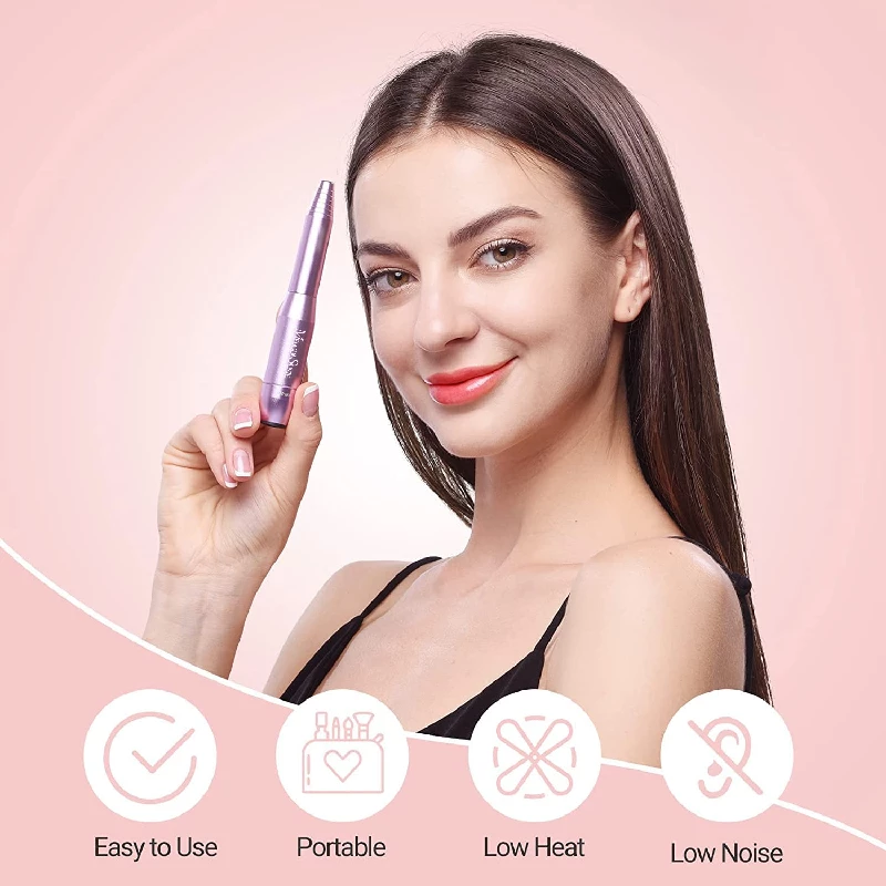 MelodySusie Nail Drill - Polishing Tools with Buffer, Cuticle Nipper and Small Brush as Manicure Pedicure Kit Home and Salon - Image 3