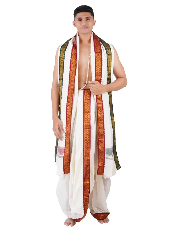 Mens Panchakacham 5 Khan Jari Pet (9+5) Kora