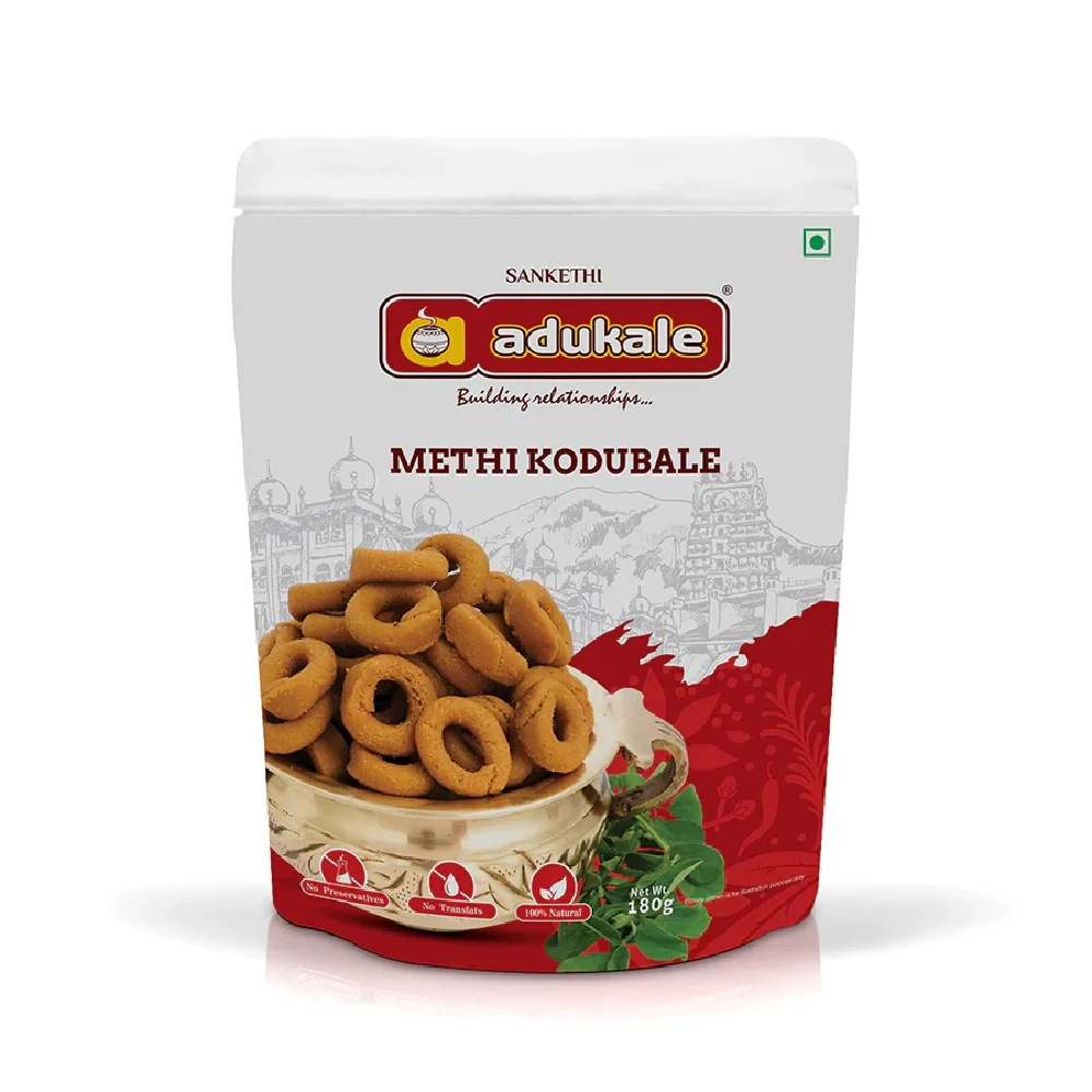 Adukale Methi Kodubale Adukale Methi Kodubale-Pack Size-180 g