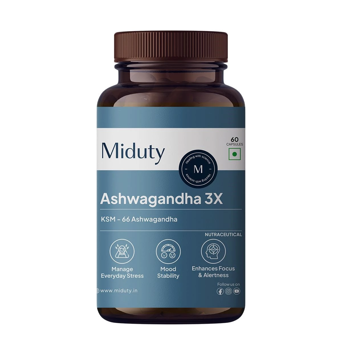 Miduty Ashwagandha 3x Supplement