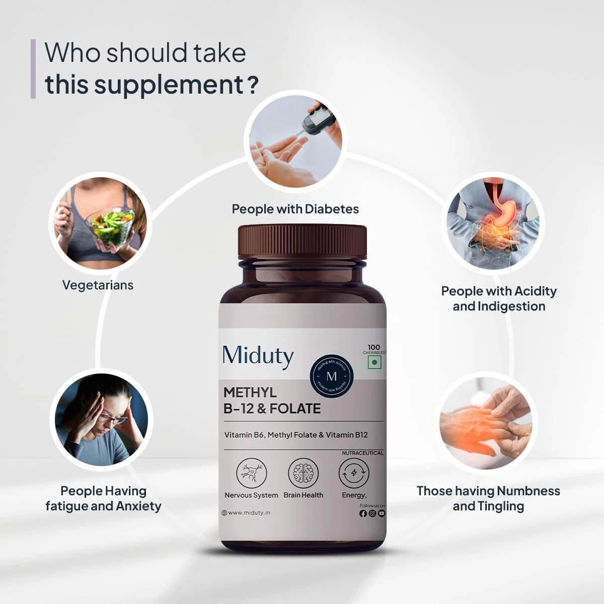 Miduty Methyl B12 & Folate Chewable Tablet - Image 3