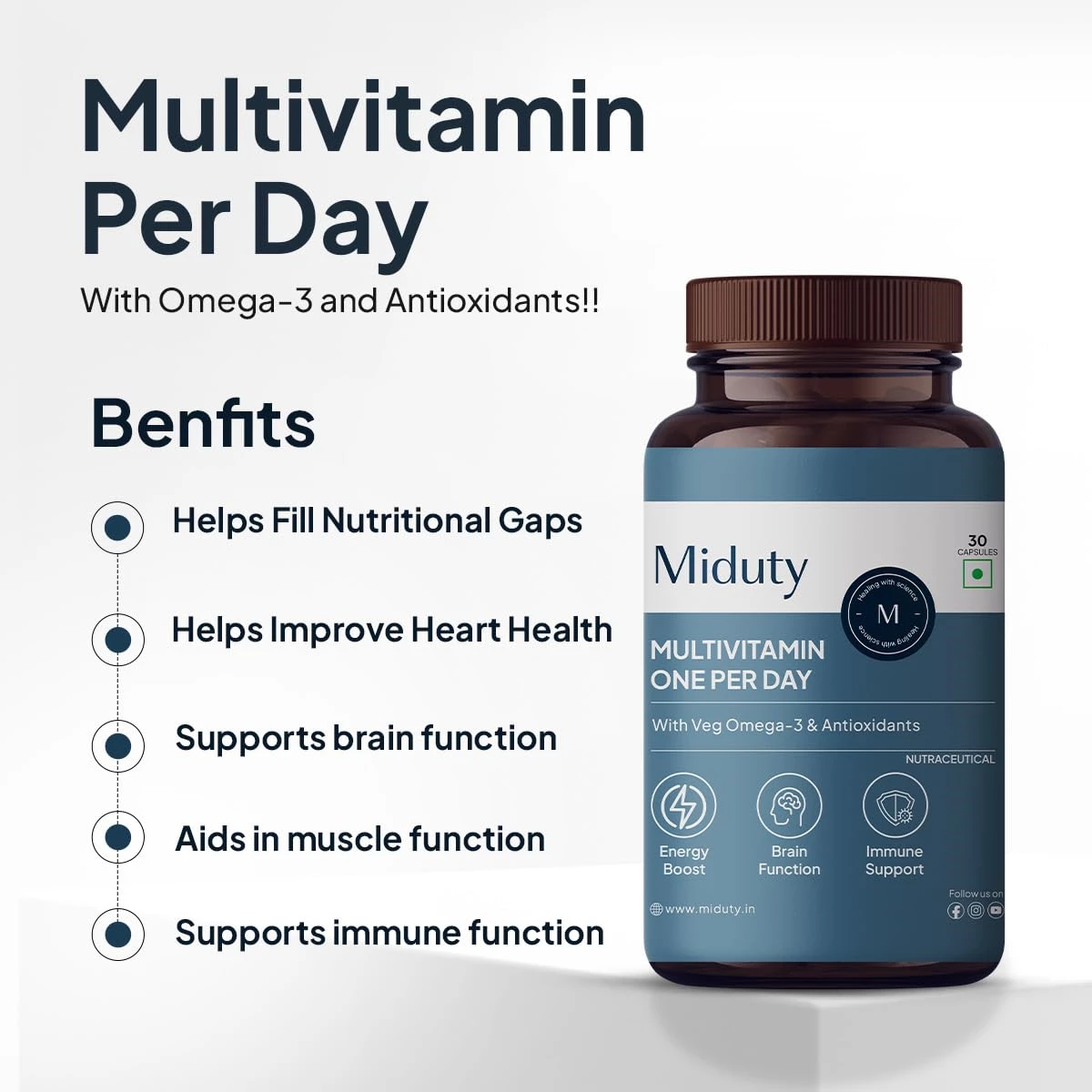 Miduty Multivitamin One Per Day Capsule - Image 2