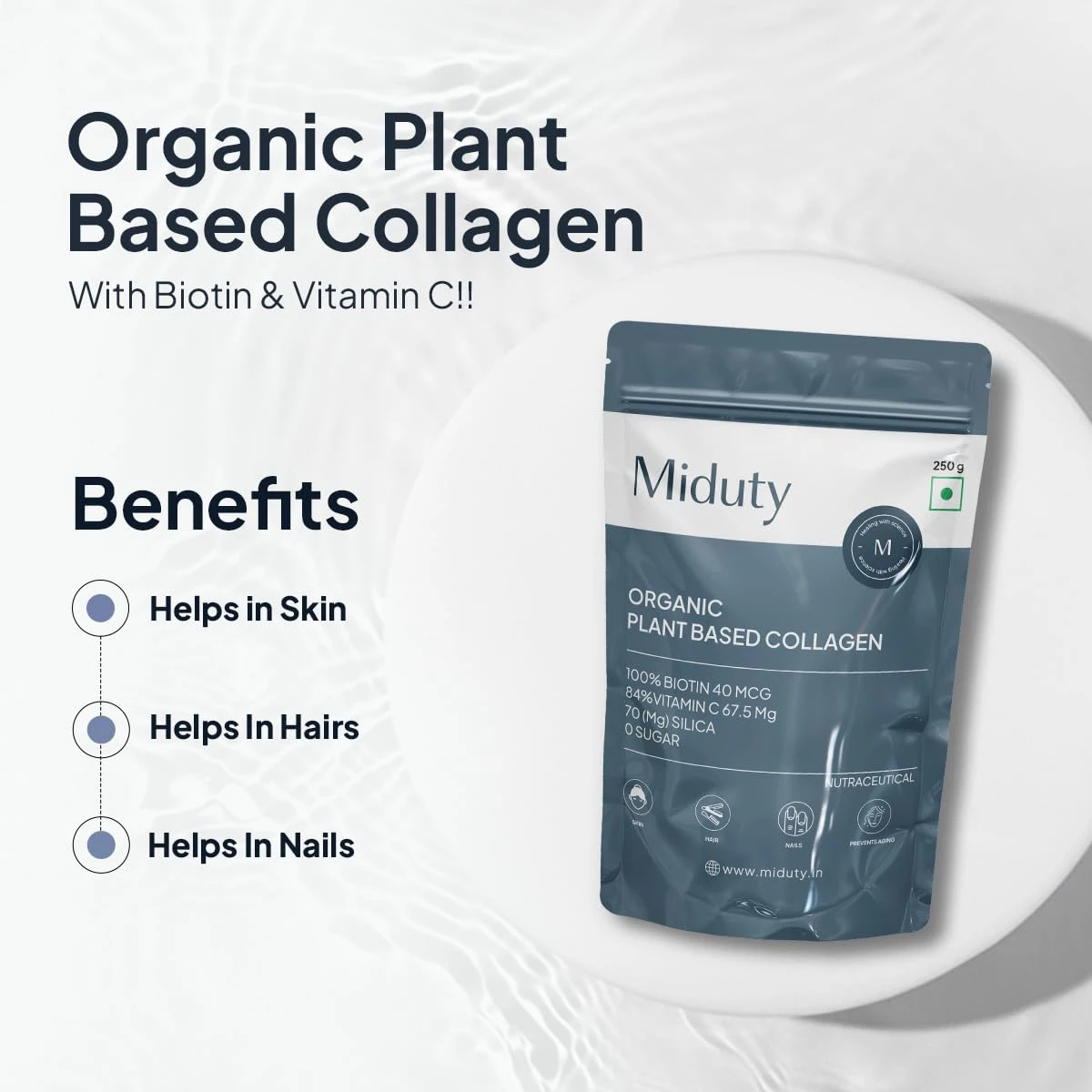 Miduty Organic  Plant Based Collagen Powder - Image 2