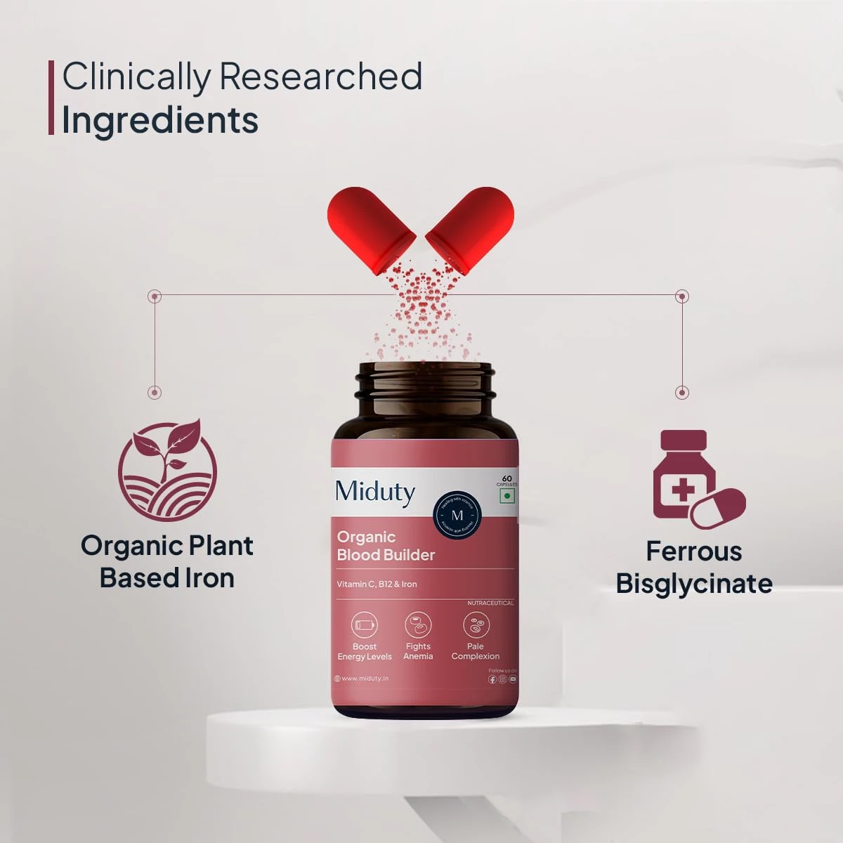 Miduty Organic Blood Builder Capsule - Image 3