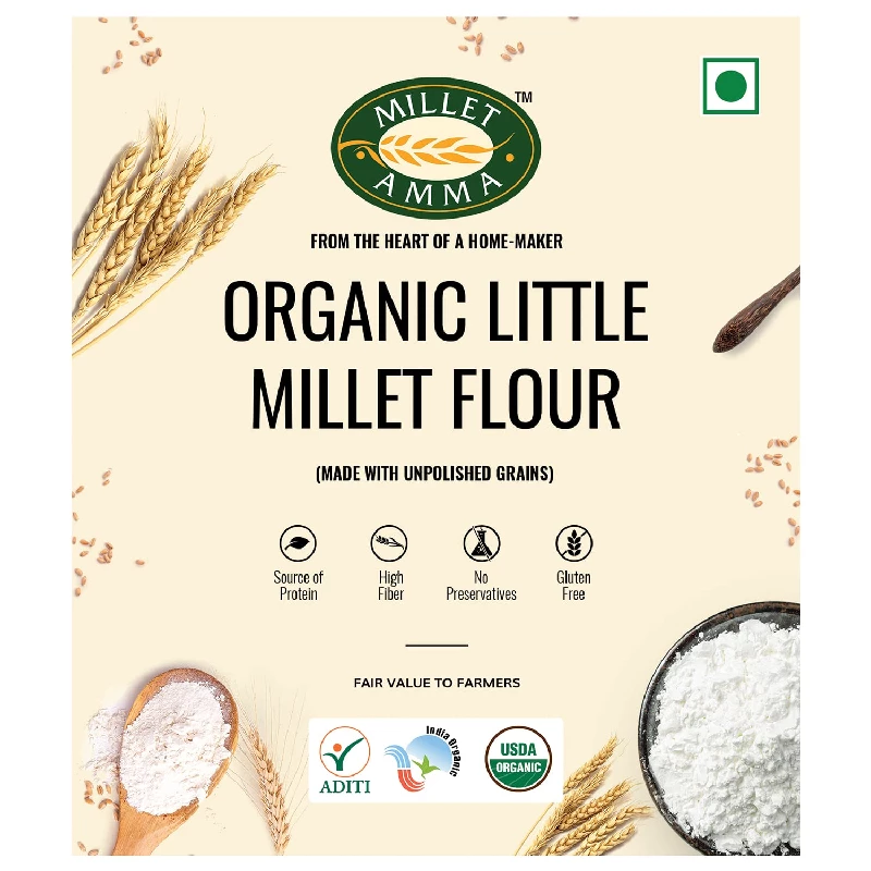 Millet Amma Certified Organic Little Millet Flour (Pack of 2) - Image 8