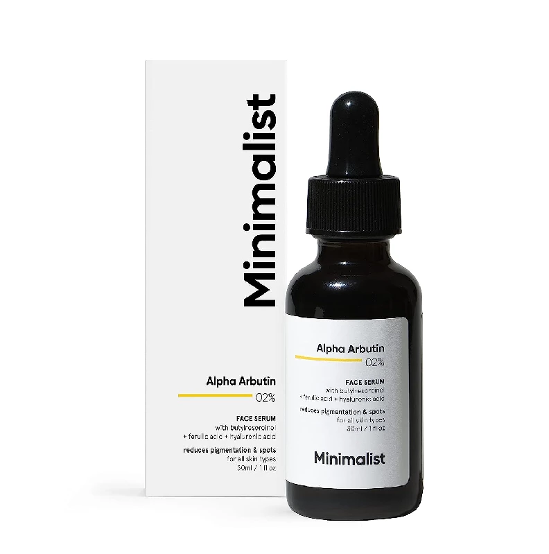 Minimalist 2% Alpha Arbutin Serum for Pigmentation & Dark Spots Removal Minimalist 2% Alpha Arbutin Serum for Pigmentation & Dark Spots Removal-Pack Size-30 ml