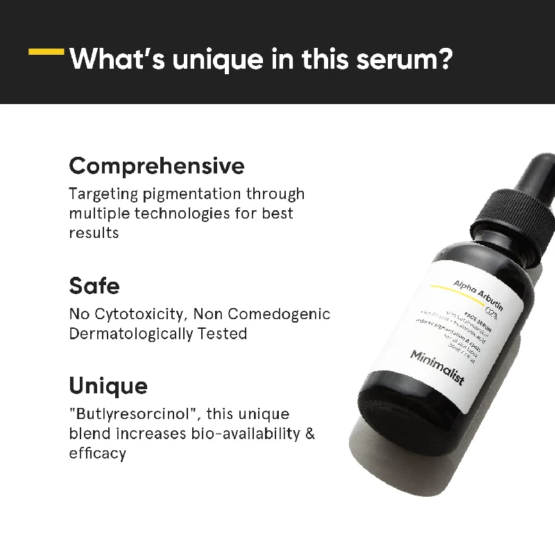 Minimalist 2% Alpha Arbutin Serum for Pigmentation & Dark Spots Removal - Image 4