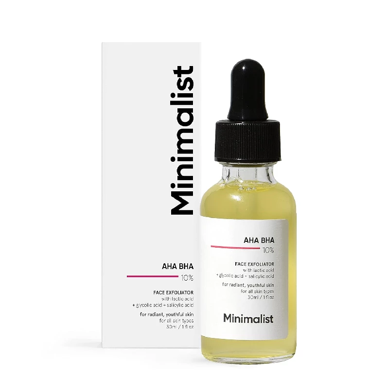 Minimalist 10% AHA BHA Exfoliating Serum Minimalist 10% AHA BHA Exfoliating Serum-Pack Size-30 ml
