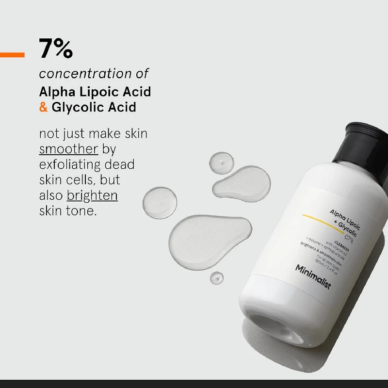 Minimalist 7% ALA & AHA Brightening Face Wash - Image 4