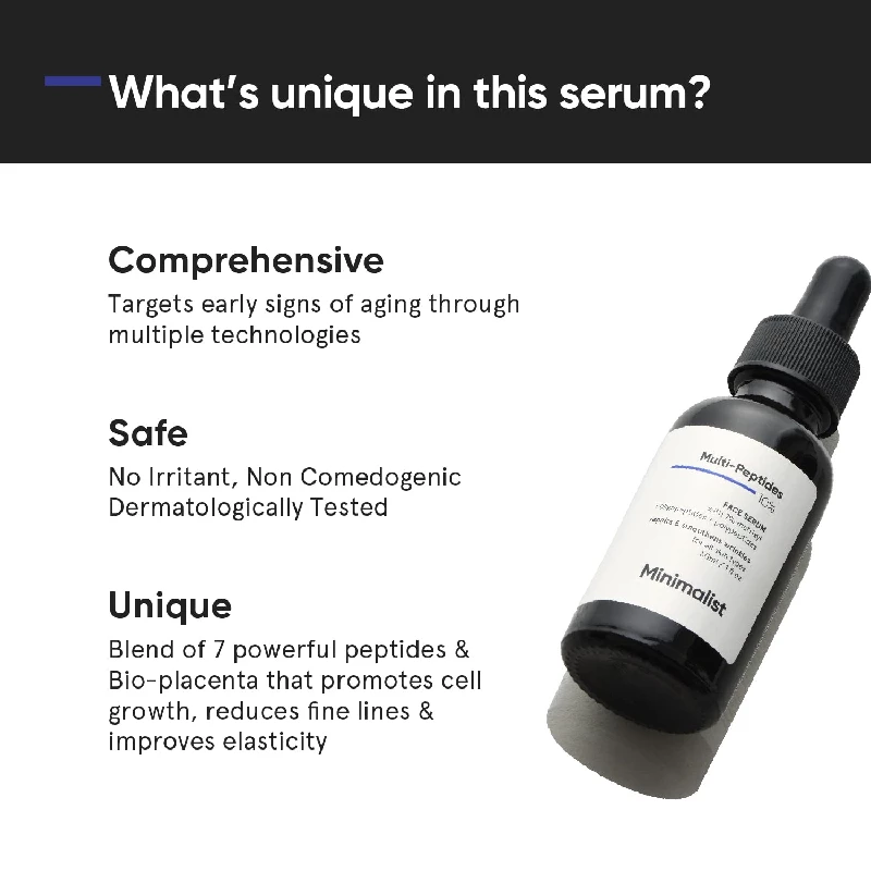 Minimalist Multi Peptide Night Face Serum - Image 3