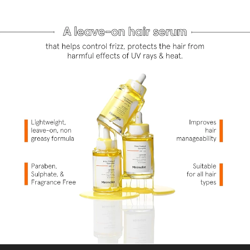 Minimalist SPF 30 Hair Serum For Frizzy Hair - Image 2