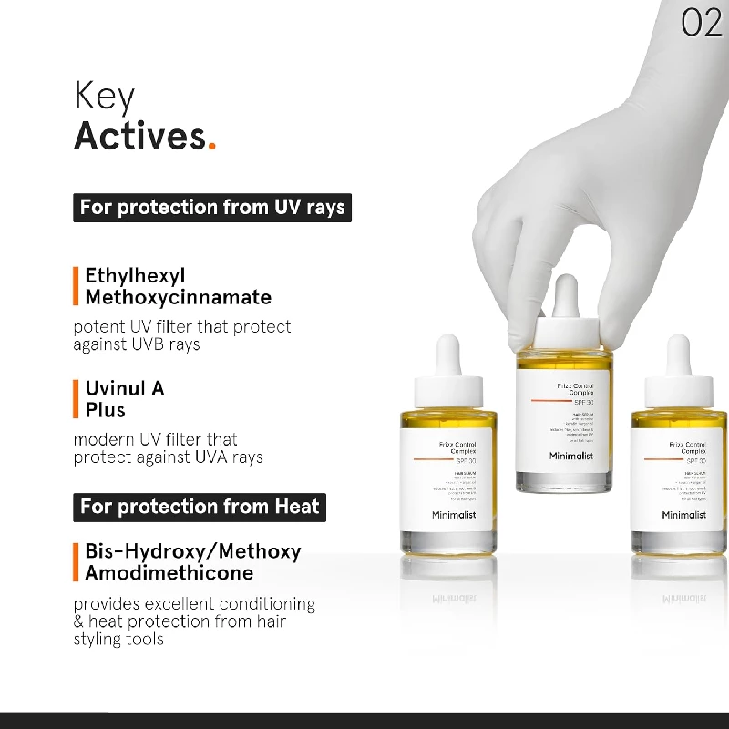 Minimalist SPF 30 Hair Serum For Frizzy Hair - Image 5