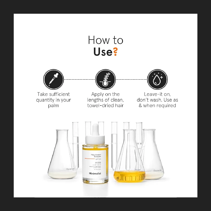 Minimalist SPF 30 Hair Serum For Frizzy Hair - Image 6