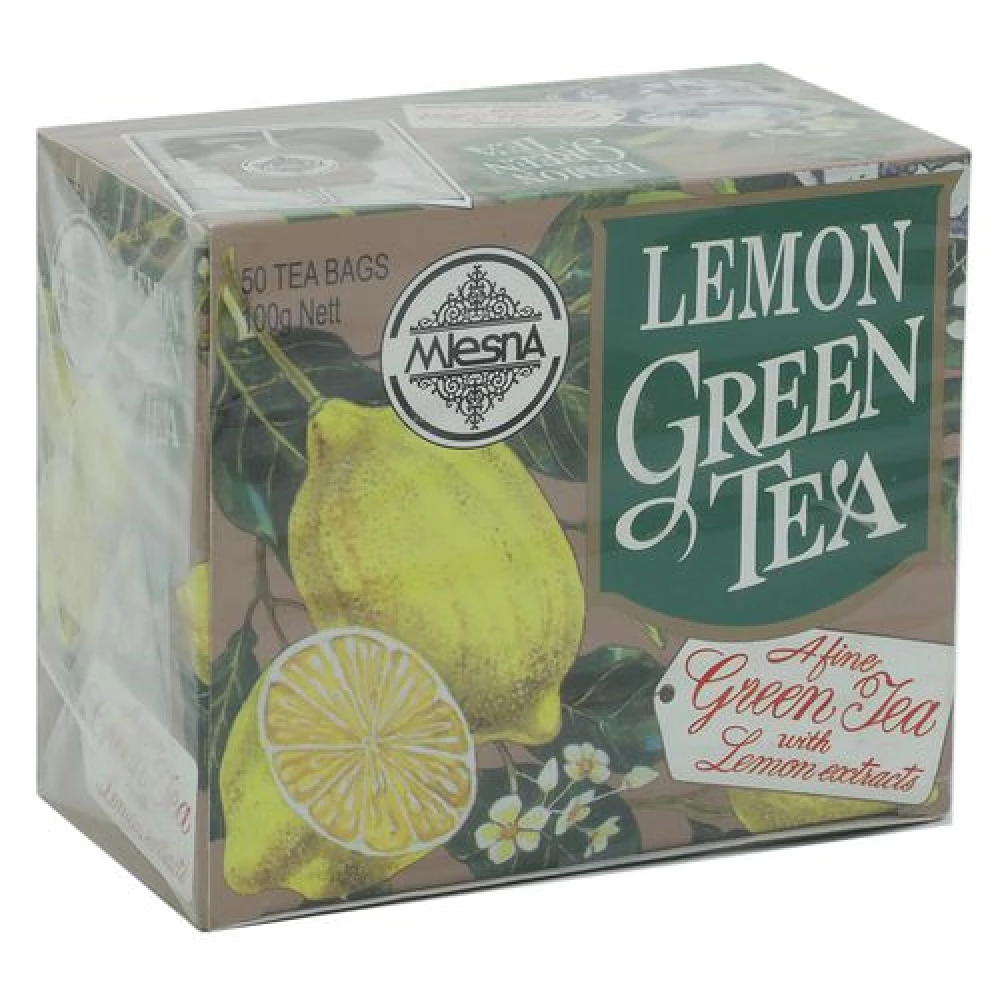 Mlesna Flavored Green Tea Bags - Lemon Mlesna Flavored Green Tea Bags - Lemon--50 Ba g x 2 g Each 100 gm