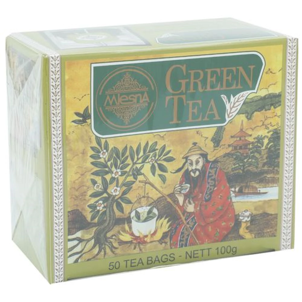 Mlesna Green Tea Bags - Pure Mlesna Green Tea Bags - Pure--50 Bag x 2 g