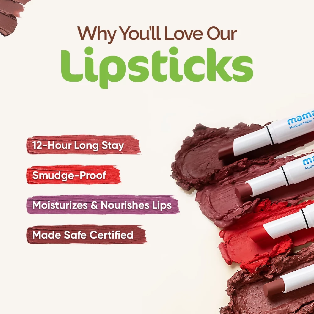 Moisture Matte Long Stay Lipstick - Plum Punch - Image 3