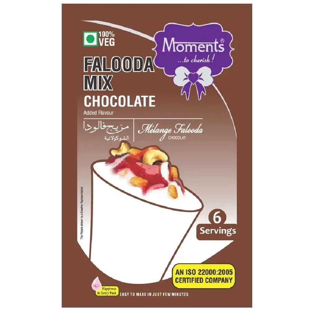 Moments Falooda Mix - Chocolate Moments Falooda Mix - Chocolate--200 g Pouch