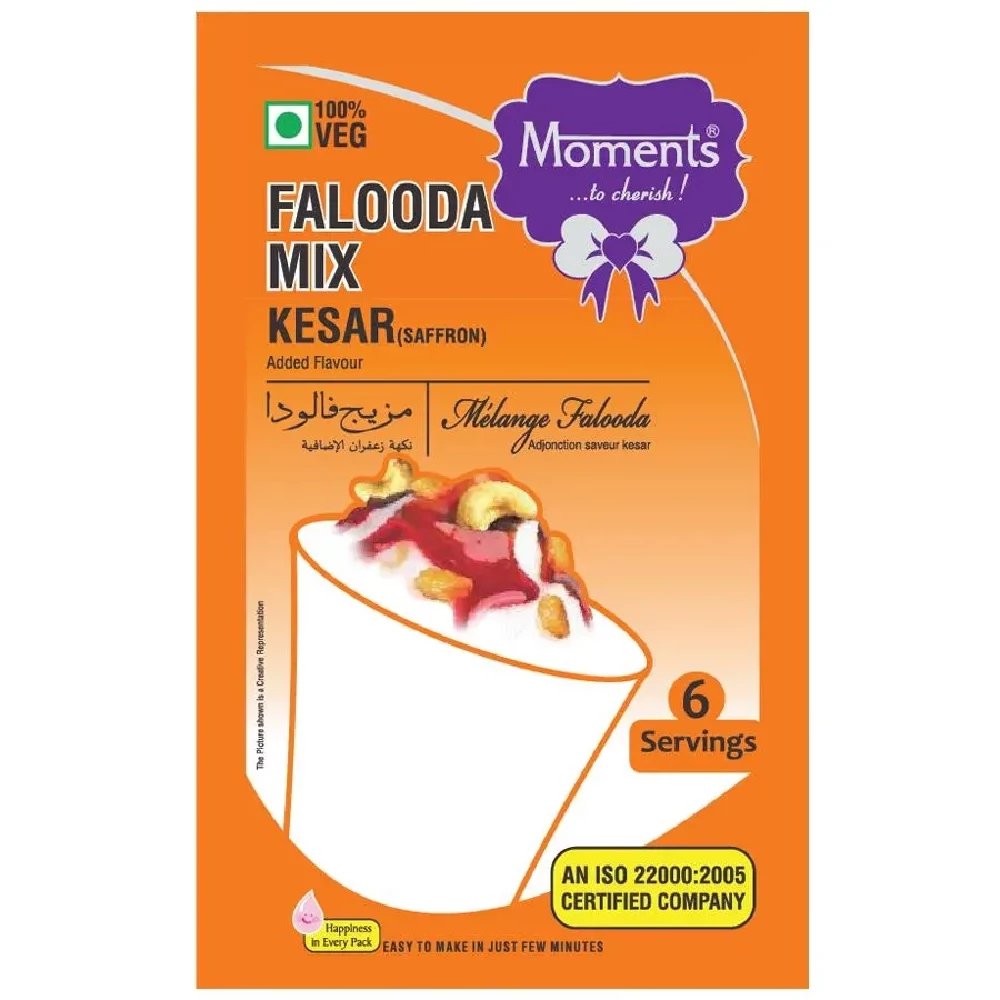 Moments Falooda Mix - Kesar Moments Falooda Mix - Kesar--200 g Pouch