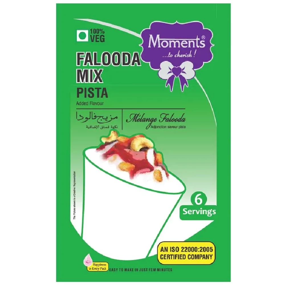 Moments Falooda Mix - Pista Moments Falooda Mix - Pista--200 g Pouch