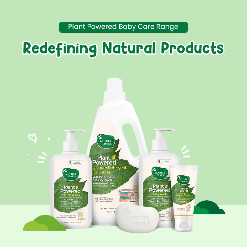 Mother Sparsh Plant Powered Natural Baby Lotion With Organic Shea Butter & Oatmeal Extract For All Day Deep Hydration - Image 4