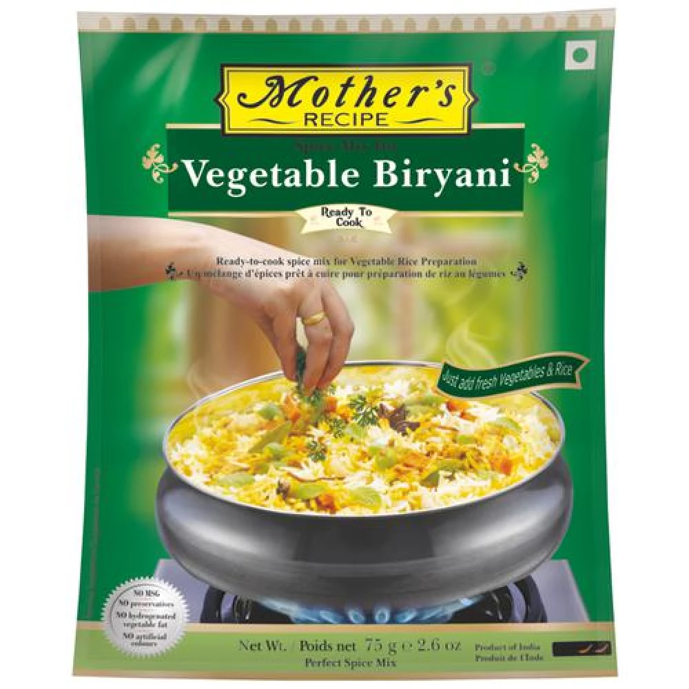 Mother's Recipe Mothers Recipe Mix Vegetable Biryani 75 G Pouch