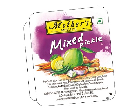 Mother's Recipe Mixed Pickle Blister Mother's Recipe Mixed Pickle Blister-Pack Size-12 g (Pack of 120)