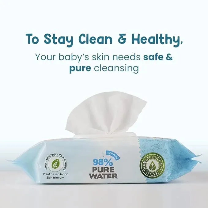 Mother Sparsh 98% Pure Water Baby Wipes - Mild & Gentle - Image 20