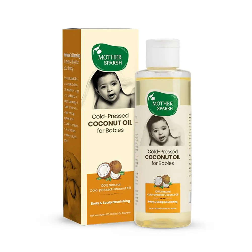 Mother Sparsh Cold Pressed Coconut Oil Mother Sparsh Cold Pressed Coconut Oil-Pack Size-200 ml