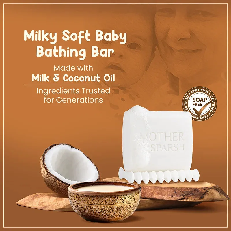 Mother Sparsh Daily Moisturizing Baby Soap - Milky Soft Bathing Bar - Image 9