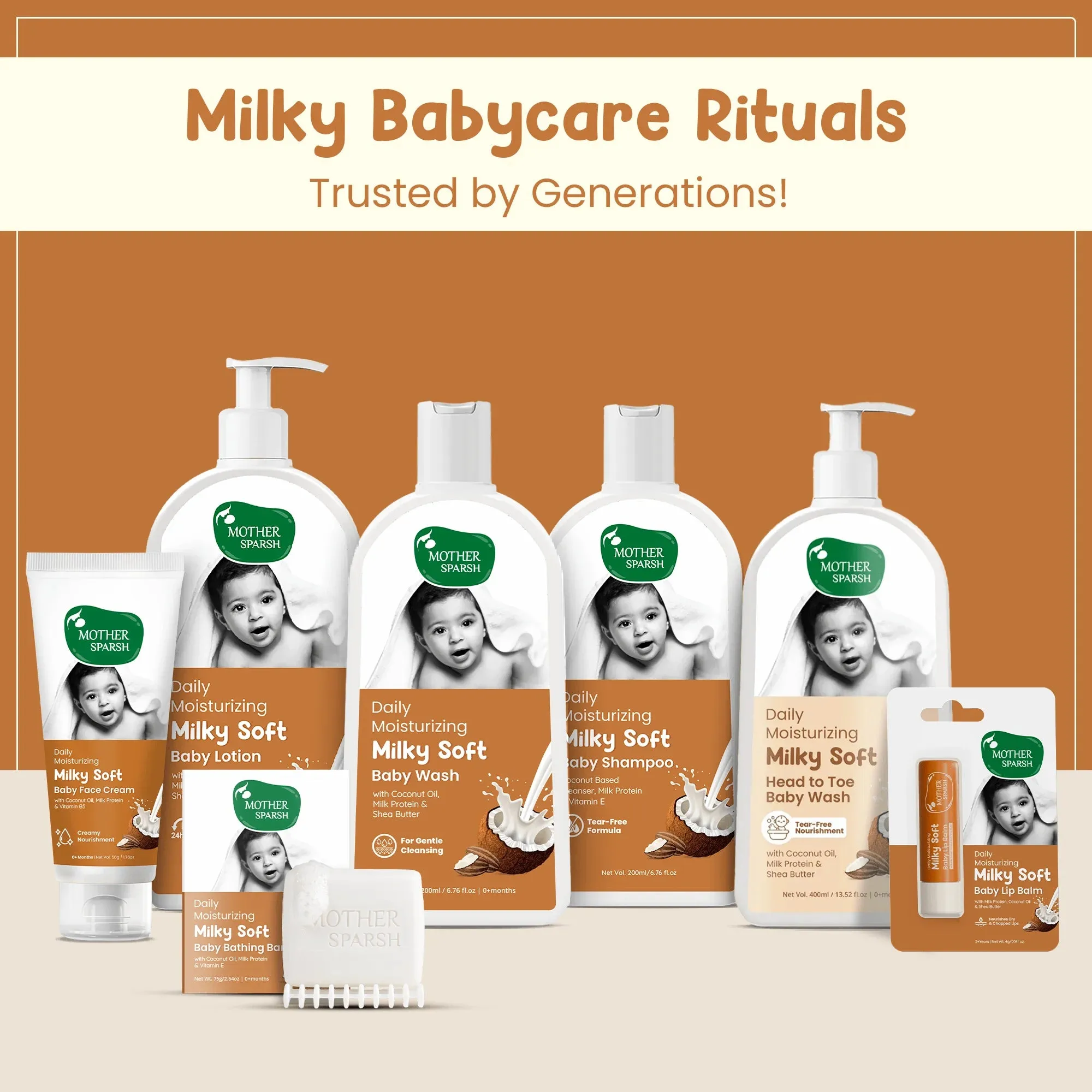 Mother Sparsh Daily Moisturizing Milky Soft Baby Shampoo - Image 7