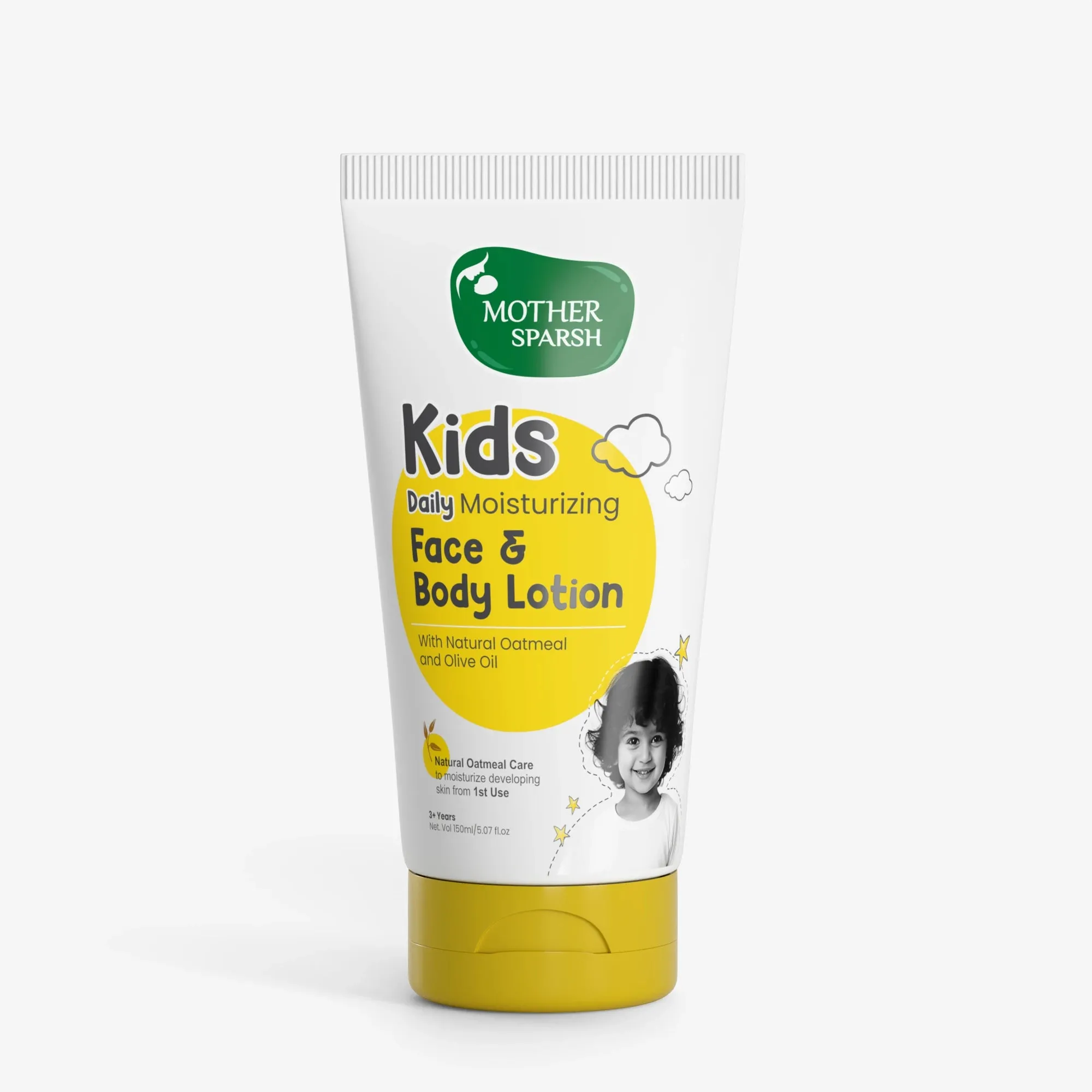 Mother Sparsh Kids Daily Moisturizing Face & Body Lotion Mother Sparsh Kids Daily Moisturizing Face & Body Lotion-Pack Size-150 ml