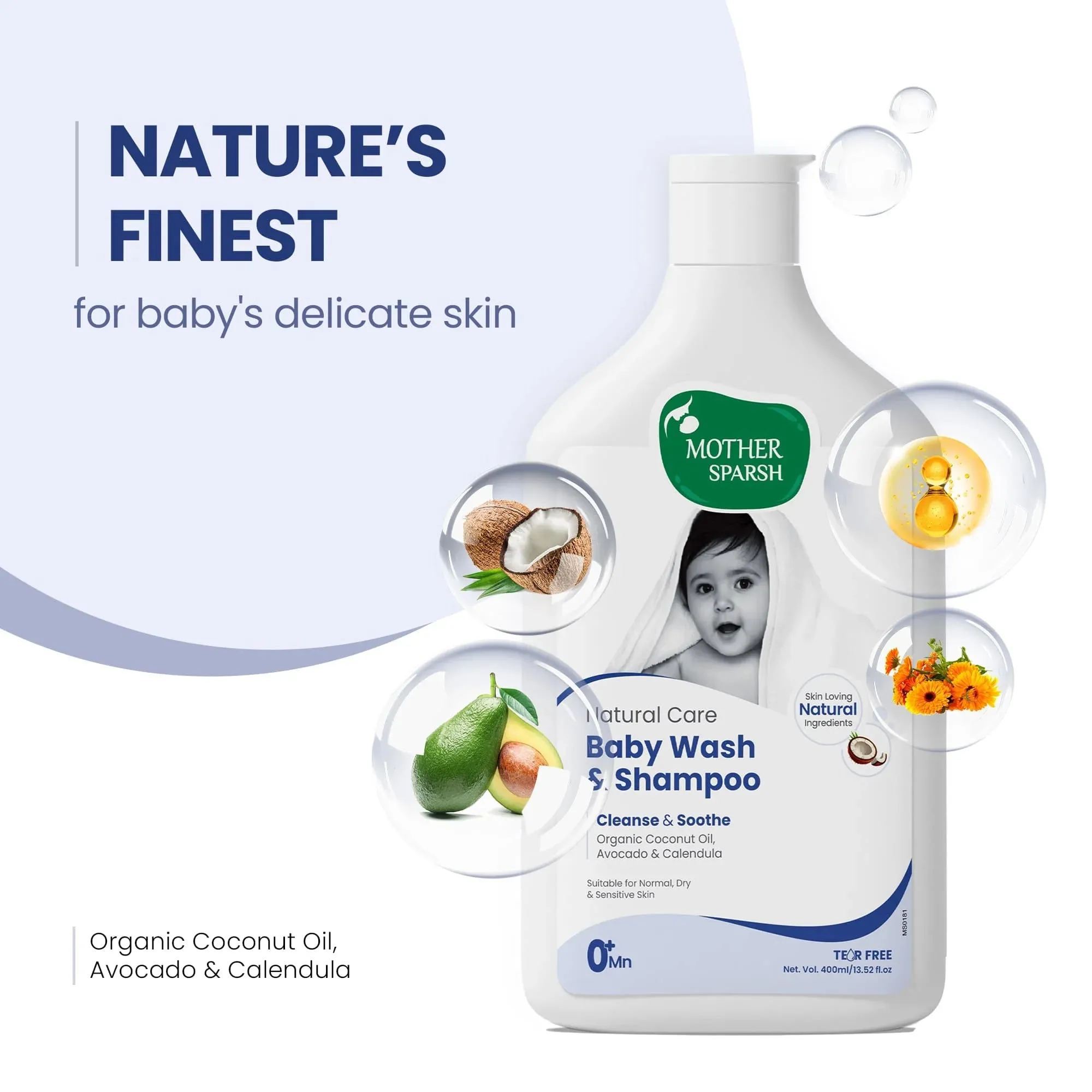 Mother Sparsh Natural Care Baby Wash & Shampoo - Image 13