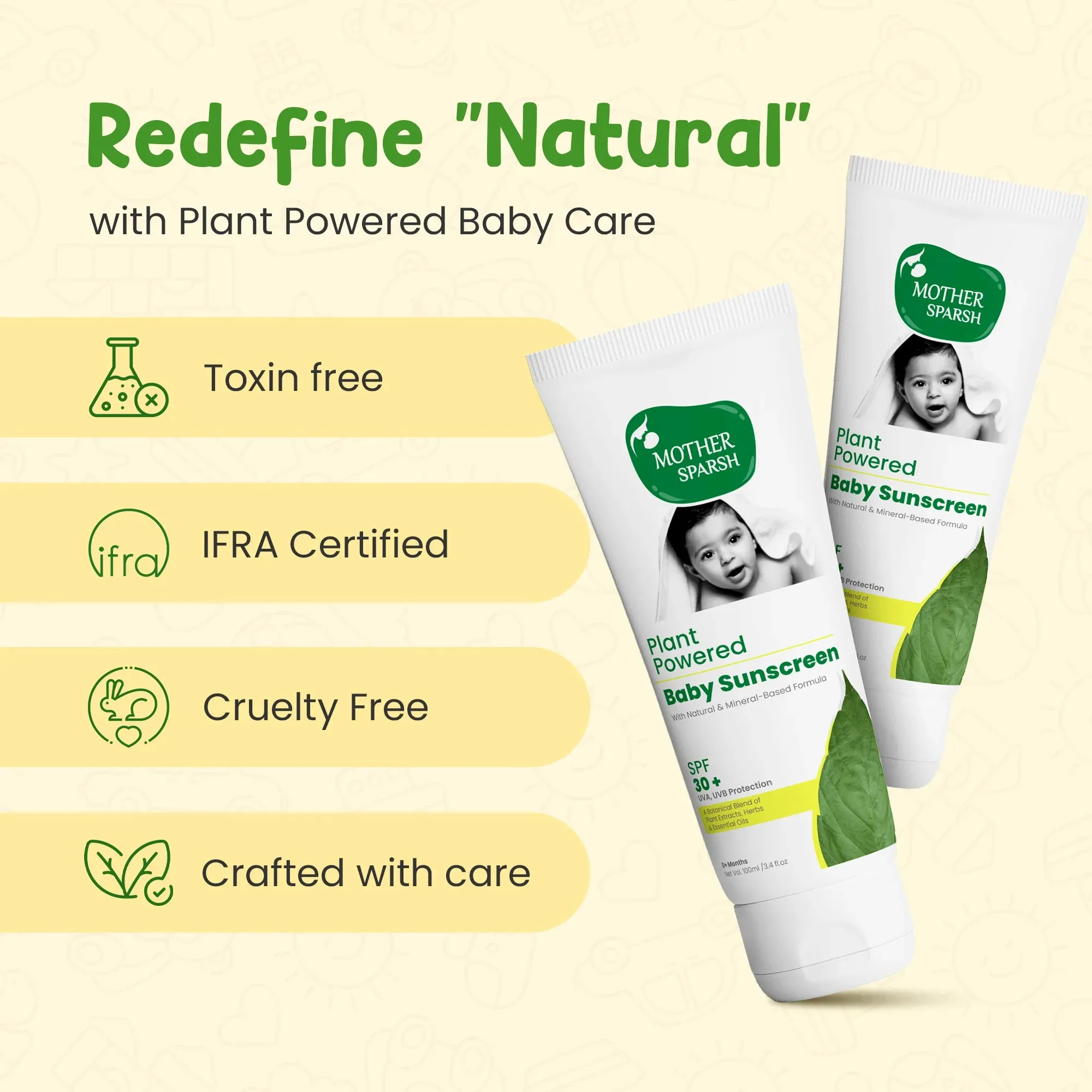 Mother Sparsh Plant Powered Baby Sunscreen Lotion - Image 7