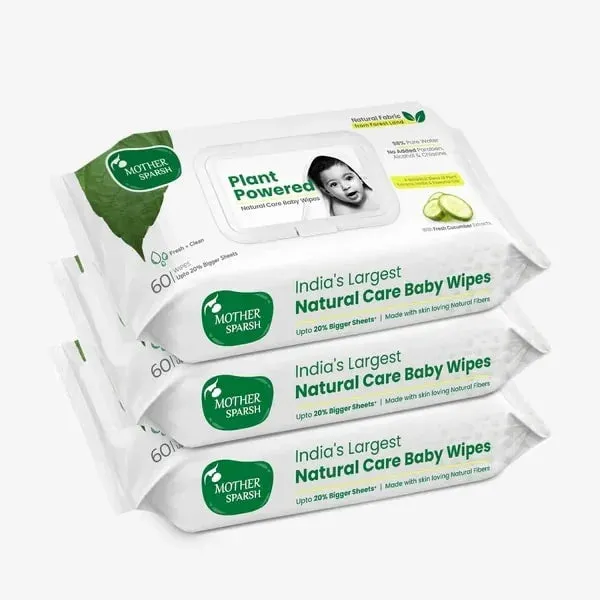 Mother Sparsh Plant Powered Baby Wipes - Cucumber - Image 19