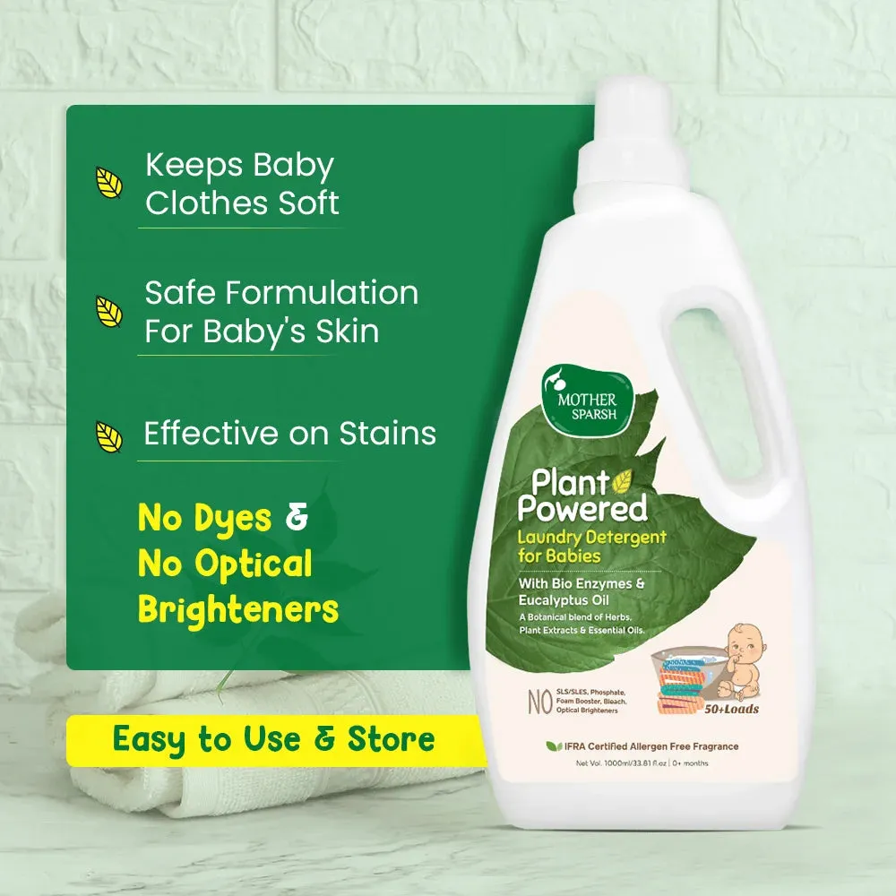 Mother Sparsh Plant Powered Laundry Detergent for Babies & Adults with Sensitive Skin Refill Pack - Image 13
