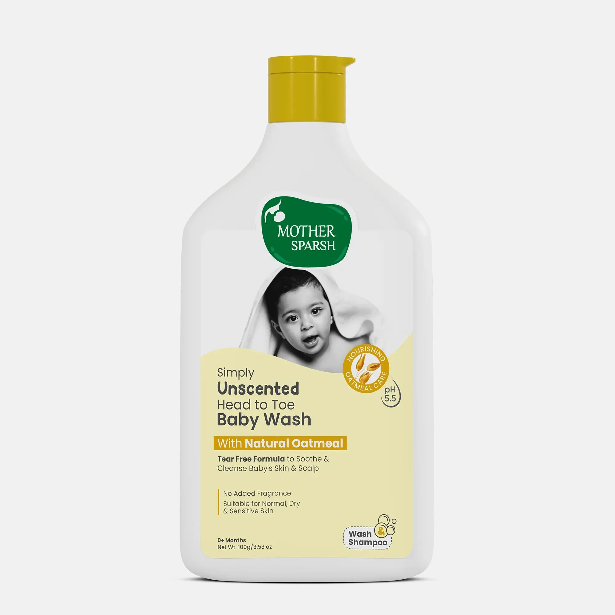 Mother Sparsh Simply Unscented Head to Toe Baby Wash - Image 8