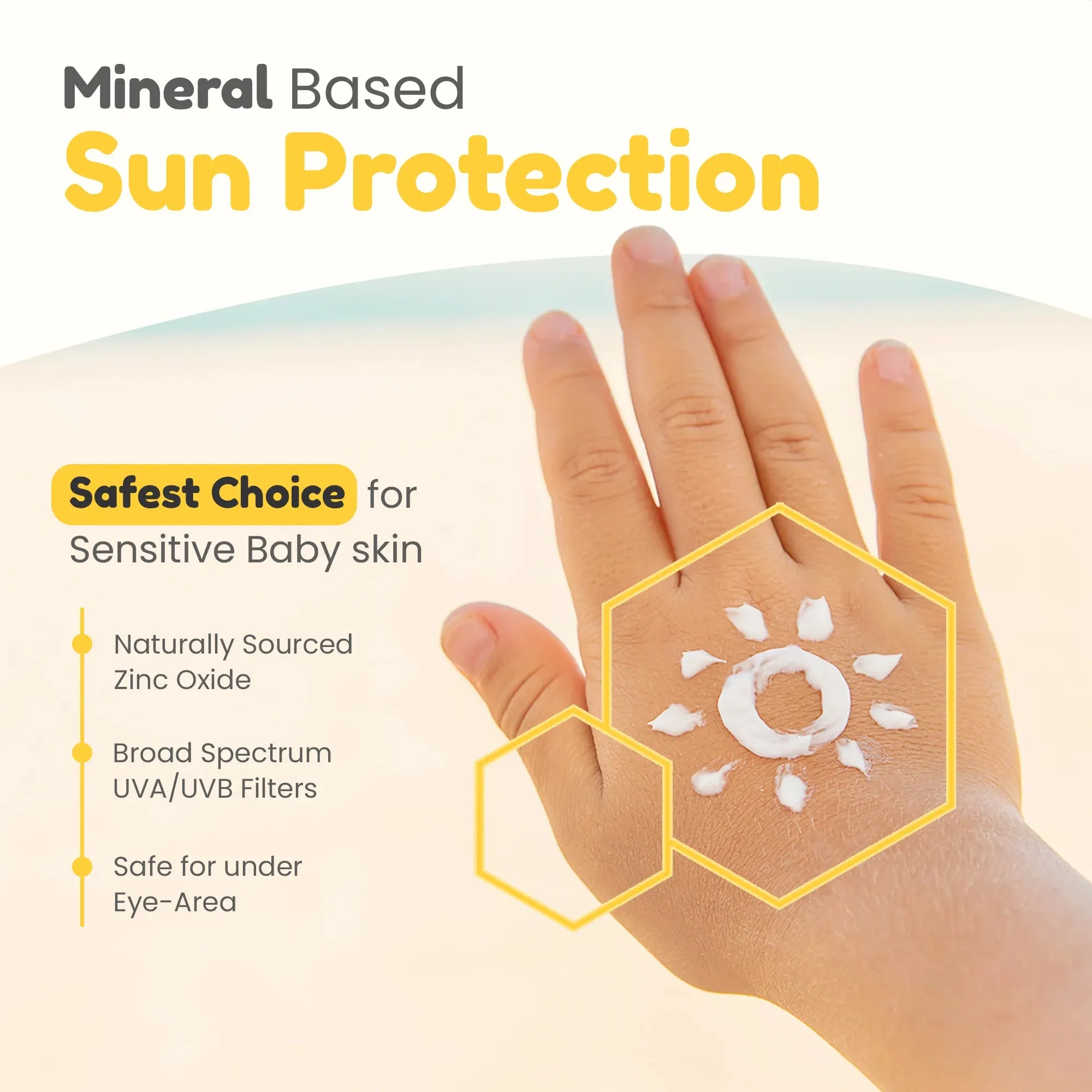 Mother Sparsh Simply Unscented Mineral Baby Sunscreen SPF 50 - Image 3