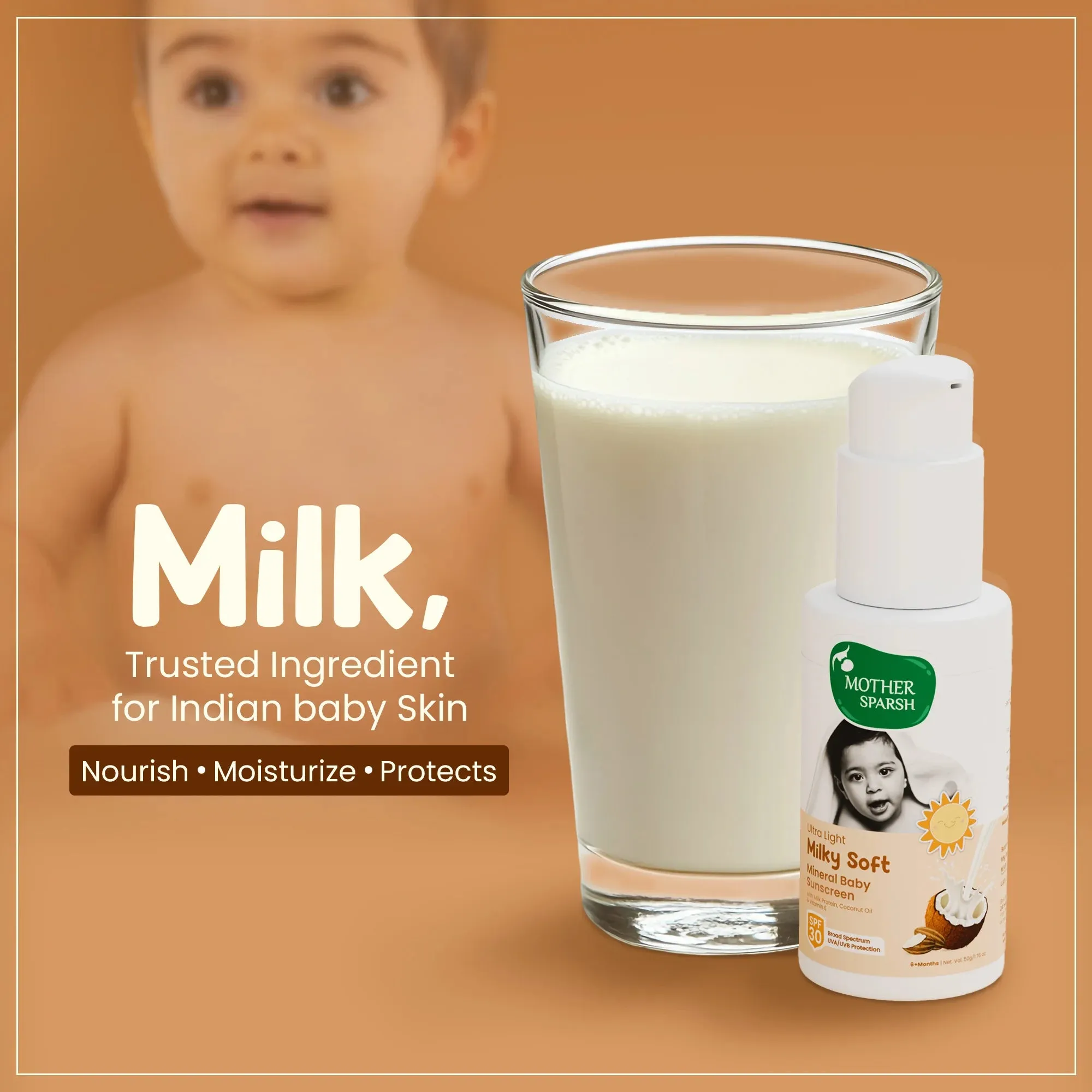 Mother Sparsh Ultra Light Milky Soft Baby Sunscreen - Image 3